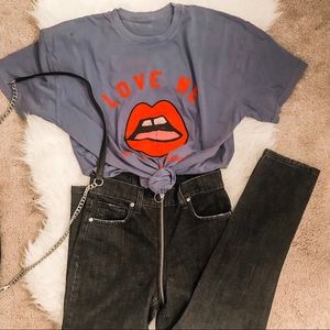 REVICE Black Yin Yang jeans WITH FREE T-SHIRT!